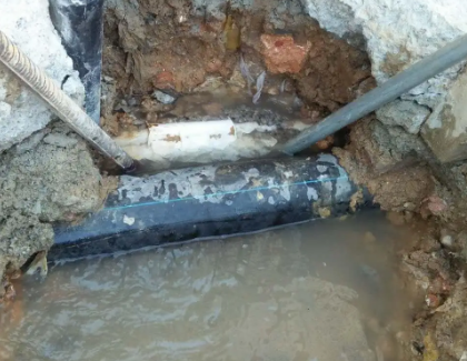 河西测漏水之水管漏水